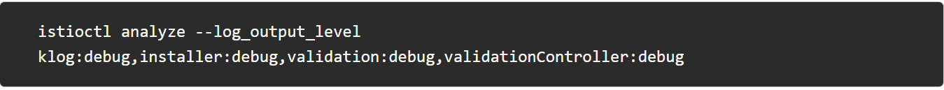 Istio 調試命令